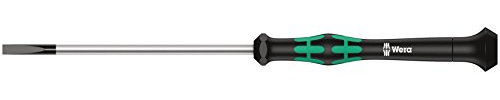 Wera 05117993001 2035 Tournevis électronicien pour vis à fente, 0.30 x 1.8 x 40 mm, Noir/vert