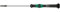 Wera 05117993001 2035 Tournevis électronicien pour vis à fente, 0.30 x 1.8 x 40 mm, Noir/vert