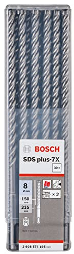 Bosch Professional Hammerbohrer SDS Plus-7X (für Beton Und Mauerwerk, 8 X 150 X 215 Mm, Zubehör Bohrhammer)