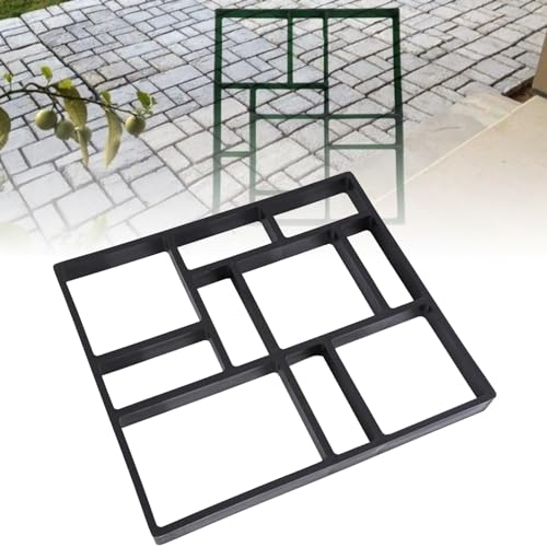 Betonform Schalungsform Pflasterform Gießform Betonplatte Gehweg Form Betonpflaster Gehwegplatten Schimmel Pflasterweg Schimmel Walk Maker 45 x 40 x 4 cm