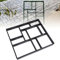 Greensen Moule à béton à couler soi-même, Réutilisable Plastique Béton Moules Chemin Maker Moule pour Jardin 45 x 40 x 4 cm Noir