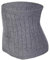 FakeFace Winter Weiche Kaschmir Nierenwärmer Rückenwärmer Elastisch Taille Unterstützung Taille Wärmer Taillen Beschützer Gürtel für Damen Herren Kinder grau L