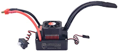 DollaTek 120A ESC étanche sans balais pour 2-6S 1/10 2-4S 1/12 pièces de voiture Rc