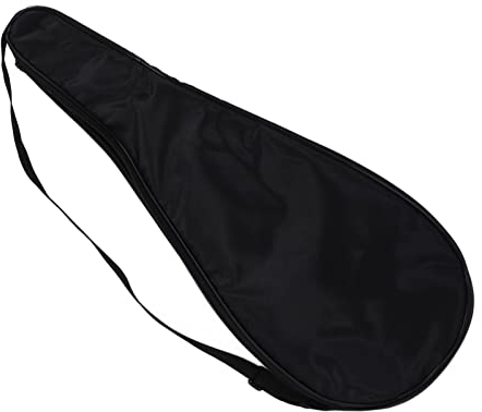 01 02 015 Squash Schlägerhülle, Stoßfeste, verschleißfeste, gepolsterte Schläger-Tragetasche für den Sport(Schwarz)