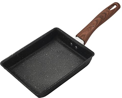 NIZEAMI Poêle à Omelette Japonaise Tamagoyaki PoêLe, Poêle à CarréE avec RevêTement AntiadhéSif pour Faire des Omelettes ou des CrêPes