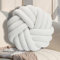 GYCS Knot Cushion, Soft Plush Cushion, Knotted Cushion, Decorative Cushion for Sofa, Bed, Decorative, Knot Cushion, Throw Cushion for Home Decoration, Bedroom, Couch,Weiß,30cm