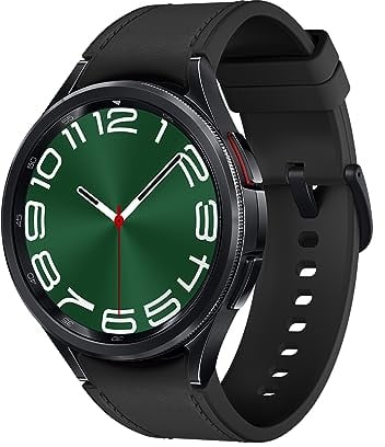 Samsung Galaxy Watch6 Classic Smartwatch, Gesundheitsfunktionen, Fitness Tracker, Schnell ladender Akku, LTE Smartwatch, 47 mm, Schwarz, Inkl. 36 Monate Herstellergarantie [Exklusiv bei Amazon]