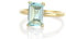 Blauer Topas Rechteck Edelstein Ring - Gold Gefüllt Stapelbar Verlobungsring - November Geburtsstein Ring - Smaragd Schliff Design - Rechteckige Edelstein Ring - Charmante Blauen Stein Ring
