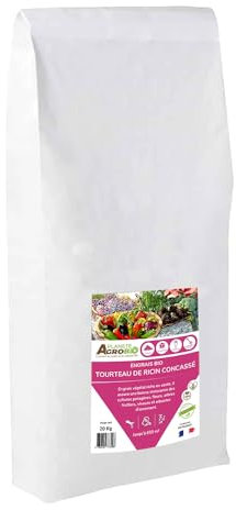 Engrais bio tourteau de ricin concassé (20 Kg)