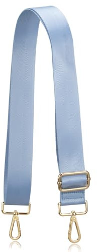 Allzedream Breiter Ersatzriemen für Handtasche, Umhängetasche, verstellbar, Hell, blau, Medium