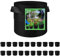 LITLANDSTAR 20 bolsas de 56 l de tela no tejida, bolsas de cultivo para plantas de jardín, macetas transpirables de tela no tejida, con asas, contenedor interior y exterior para verduras, flores,