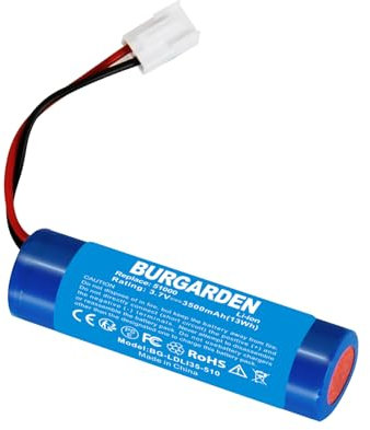 BURGARDEN 3,7V 3500mAh Li-ion Akku für Leifheit Dry&Clean 51000, 51002, 51113, 51114, 51146, Ersatzakku für Leifheit Fenstersauger 1S1P BFN18650