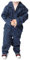 IBEX Unisex Kids Boiler Suit, Dungarees, and Overalls | Halloween Fancy Dress Coverall for Toddlers & Children, Navy Blue, 3-4 Years (24)