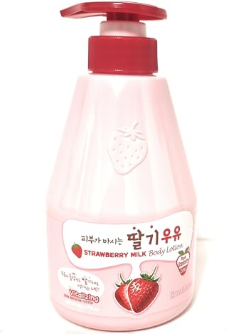 KWAILNARA Strawberry Milk Vitalizing Body Lotion 560g Moisturising Korean Skin