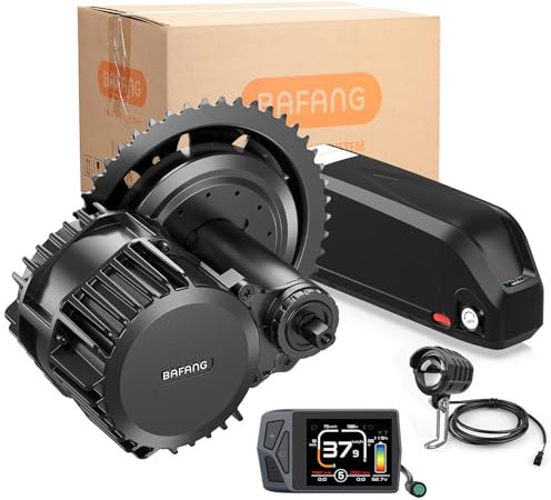 Bafang 48V 1000W BBS03 HD Moteur avec EKD01 Écran LCD et 48V20Ah Downtube Batterie au Lithium de vélo électrique à entraînement Moyen Kits de Conversion Ebike Protocole Can