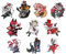 10 Pcs Hazbins Hotels Button Badge Cartoon Figur Angel Dust Alastor Vaggie Husk Niedlich Abzeichen Pins Helluvas Boss Cosplay Accessories