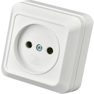 Youding Adattatore per presa da viaggio europea, adattatore europeo per la Germania - Prese tedesche del convertitore a CA 250 V | da viaggio francese impermeabile professionale in rame 16A