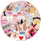 Sabrina Capenter Stickers 50 Pcs, Pop Singer Music Stickers for Water Bottles, Book, Skateboard, Laptop, Guitar, Suitcase,Scrapbook Singer Sticker for Teens Adults Girls