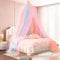 SilverChry Prinzessin Regenbogen Betthimmel, (60 * 250 * 1250), Moskitonetze, Regenbogen Baldachin Kinderzimmer, für Mädchen Zimmerdekoration - Himmelbett Vorhänge für Kinder und Baby Bett