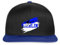 Spreadshirt Die Macht Aus Berlin Blau-Weiß Fußball Fan Snapback Cap, One Size, Schwarz/Königsblau