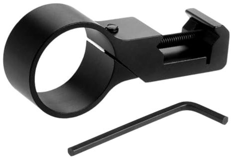 Flashlight Holder, 25.4mm Aluminium Alloy Torch Clip Holder Tactical Torchlight Barrel Clamp Mount for Rifles, Shotguns and Pistols