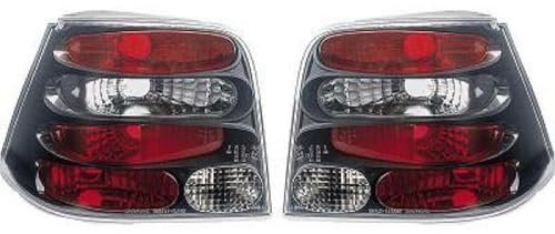 Rückleuchten Set Fahrer- und Beifahrerseite Links+Rechts Schwarz passend für VW Golf 4 97-05