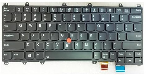 YSPYGTU Ersatzteile Laptop-Tastatur 01AV675 für Thinkpad Yoga 370 US, Hintergrundbeleuchtung, Schwarze Farbbox, USB Typ C