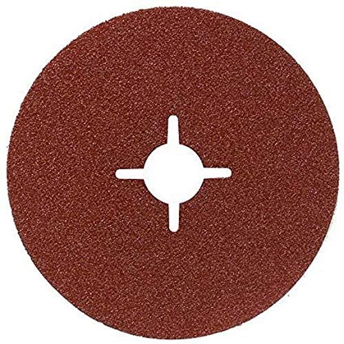 Bosch 2609256248 DIY Fiberschleifscheiben ø 115 mm, 4x G36/ 60/100, Metall, ungelocht, gespannt (12)