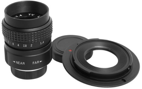 25mm f/1.4 1/2 CCTV TV Lens + C mount to Sony NEX Adapter for Sony NEX 7 6 5R 5T 5C 5N 3N F3 LF9
