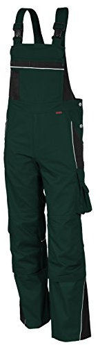 QUALITEX WORKWEAR Latzhose PRO, grün/schwarz, Gr. 60