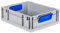 aidB Eurobox Color, Griffe geschlossen, 400x300x120mm, 1 St, blau