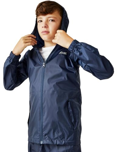 Regatta Ciré Technique et compactable Junior Pack-It Jackets Waterproof Shell Enfant Midnight FR: 4XL (Taille Fabricant: 14 YR)