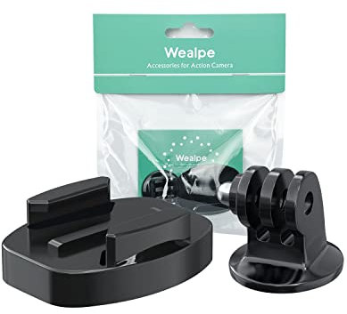 Wealpe Tripod Mount Adapter Quick Release Tripod Mount Compatible with GoPro Hero 10, 9, 8, 7, Max, Fusion, Hero (2018), 6, 5, 4, Session, 3+, 3, 2, 1, DJI Osmo, Xiaomi Yi Cameras