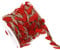 OTOTEC Artificial Vine Hemp Cord Leaf Jute Twine Craft Decoration 65.6ft for Home Garden Wedding Party Red