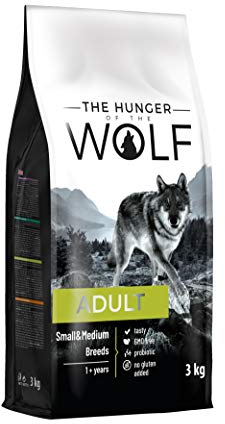 The Hunger of the Wolf Hundefutter für ausgewachsene Hunde kleiner und mittlerer Rassen, Trockenfutter mit Huhn, reich an Vitamin C und E - 3 kg