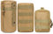 Gogoku 3 Pack Molle Pouch Combo Water Bottle Pouch Holder Tactical Molle Pouches Compact Utility Waist Bag Pack (Combo A:Khaki)