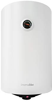 UNIVERSALBLUE | Termo eléctrico de 50 litros | Potencia 1500W | Instalación vertical | Resistencia y tanque esmaltados | Sistema de seguridad y contra salpicaduras | Entrega en 24-48h (días laborales)