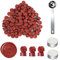 Wachs-Siegel-Perlen, ANBOSE 500 Stück Achteckige Siegel-Wachs-Perlen für Stempel (New Wine Red)