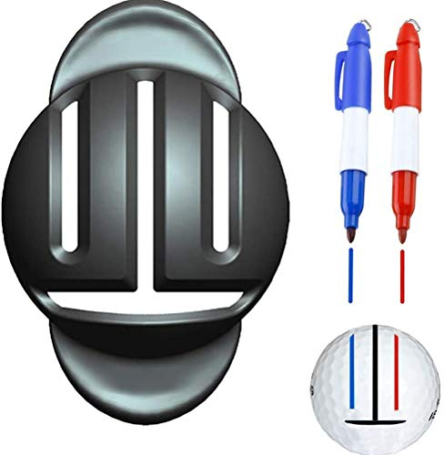 Oyria Golfball Line Liner Ball Markierungswerkzeug Ausrichtungswerkzeug und Golfball Markierungsstift Golf Putting Ausrichtungswerkzeug für Golfzubehör