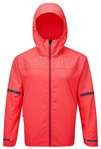 Ronhill Runner Jacket Wmn's Life Night Veste de Course, Rose Vif/Vert/réfléchissant, XS Femme