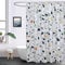 EurCross Green Terrazzo Extra Long Shower Curtains 180cm Wide x 200cm Drop,Mould proof Mildew Resistant and Machine Washable Shower Curtain for Bathroom with 12 metal grommets