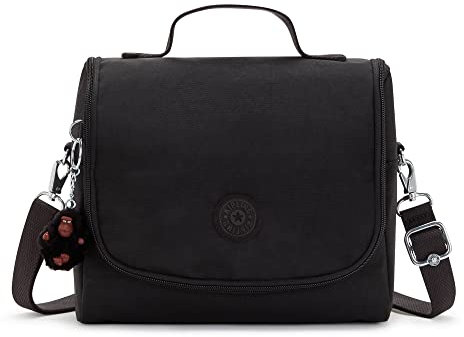 Kipling Women's New Kichirou, Insulated Bag, Nylon Lunch Tote, True Black