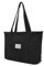 Damen Kord Groß Handtasche Tote Bag Shopper mit Reißverschluss für Bücher Reisen Alltag Schule Arbeit Einkauf schwarz