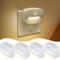 Sossi Motion Sensor Night Light Plug in 4 Pack,10-60Lm Stepless Dimming,3 Light Modes with Memory, Smart Night Lights Plug Into Wall Sensor,Dusk to Dawn Sensor for Bedroom,Toilet,Hallway,Kitchen