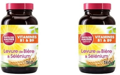 GAYELORD HAUSER - Levure de Bière/Sélénium - Source de Vitamine E et B9 - Flacon de 400 Comprimés (Lot de 2)