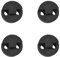 4 Stück Violine Schalldämpfer, Cello Dämpfer, Gummi Violine Dämpfer, Akustische Violine Dämpfer, Runde Schalldämpfer Cello für Lautstärkeregelung (4 Runder Dämpfer Violine)