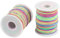 Filo Perline Nylon Elastico, Cordoncino Elastico, Cordone Arcobaleno, Cordone Perline, Fili Corda Multicolore per Perline Collana Braccialetti - 1 mm, 100 m