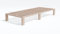 Gigapur Überlänge 220 cm, Kiefer massiv Holzbett G56, naturbelassen, inkl. Lattenrost und Matratzenbügeln, Liegefläche 90x220 cm, Best. aus 1x 90 x 200 cm und 1 x Verlängerung auf 220cm
