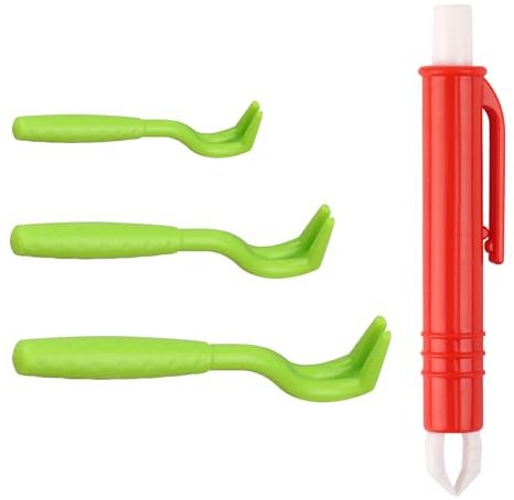 KEWUZY 3 Ganci per Zecche e Set di 1 Pinzetta, 4 PCS Pinza per Zecche di qualità Professionale, Tick Remover Rimozione Zecche Pulci per Esseri Umani Animali Gatti Cani Mucche Pecore Cavalli Tori