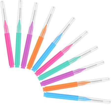 OKUMEYR 50stücke Zahnspangenreiniger Interdentalbürsten Für Tragbare Interdentalbürsten Aus Pp Und Edelstahl Für Effektive Mundreinigung